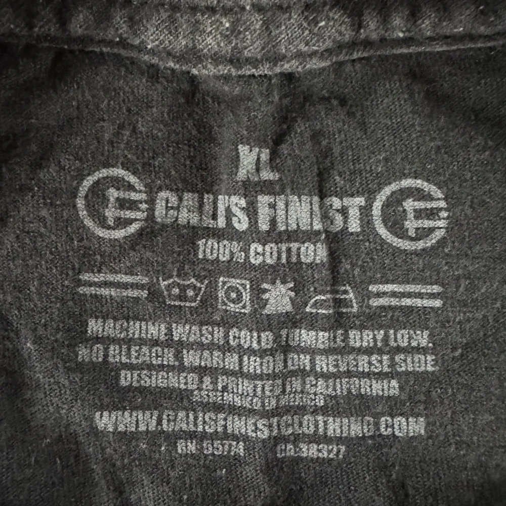 Cali's Finest Graphic T-Shirt Mens XL Black Good Ranger Bear Short Sleeve Cotton